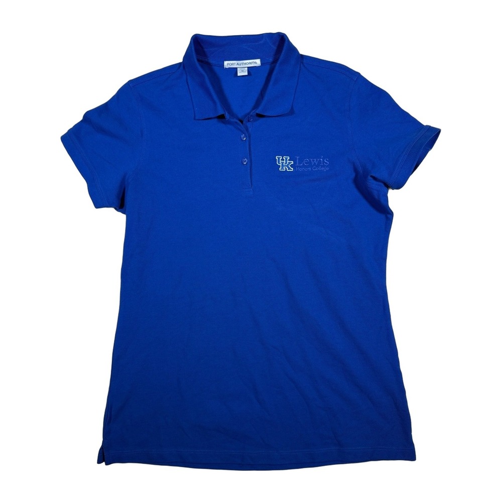 Lewis Honors College Port Authority Ladies Royal Blue Short Sleeve Polo Shirt M
